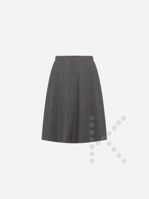 Sitched Down Knife Pleat Skirt