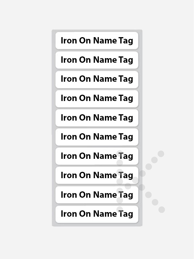 Iron On Name Tags