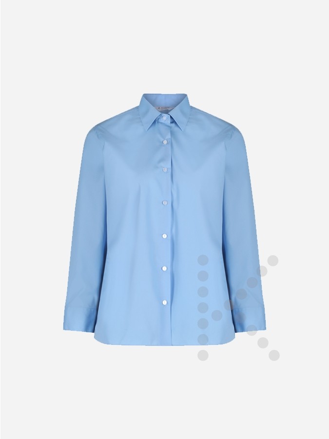 Long Sleeve Blue Blouse (Twin Pack)