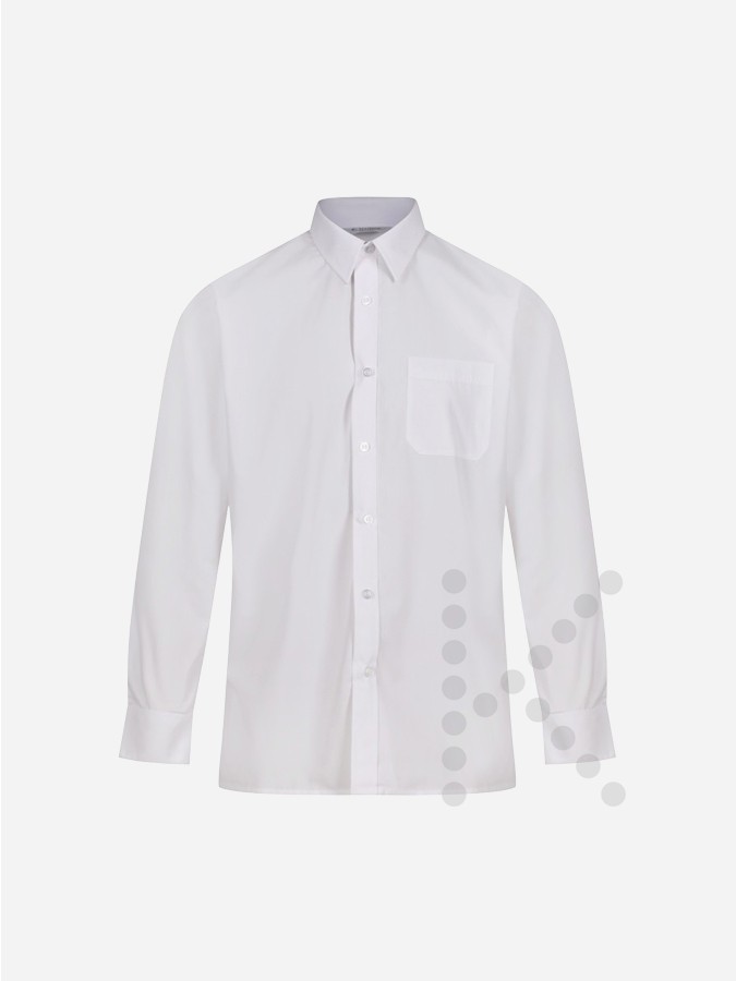 Long Sleeve White Shirts (Twin Pack)