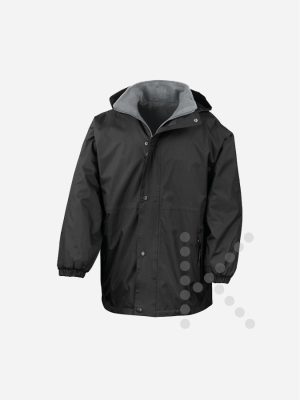 Fleece Lined Jacket - Black/Grey
