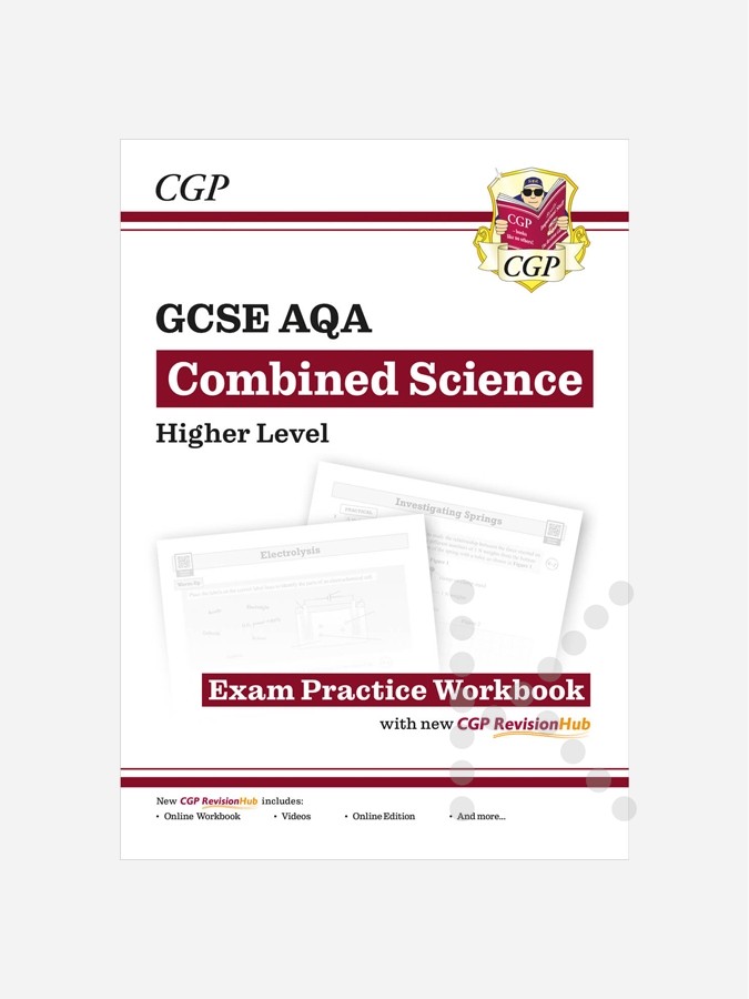 New GCSE Combined Science AQA Higher Exam Practice Workbook with CGP RevisionHub