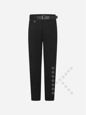 Junior Elastic Belted Trouser (Black)
