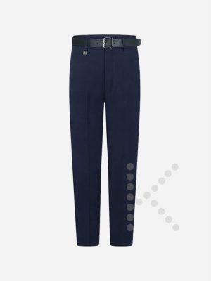 Junior Elastic Belted Trouser (Navy)