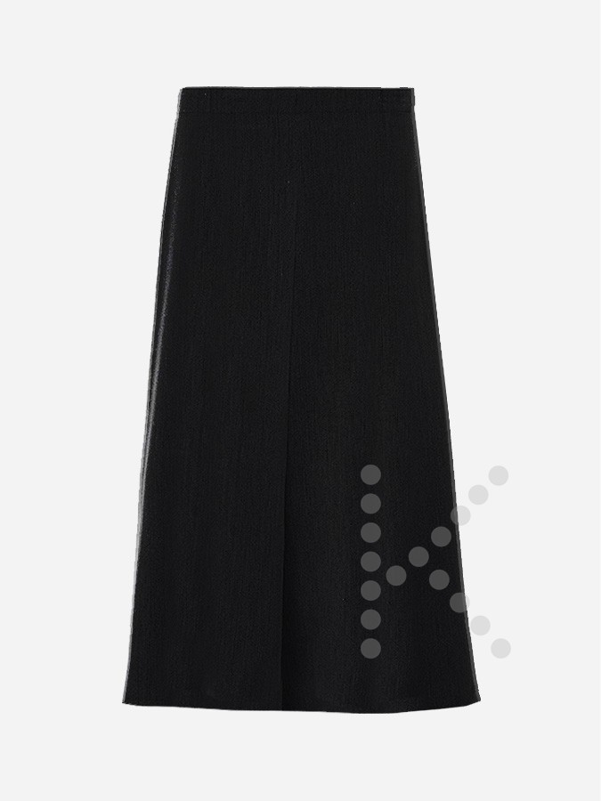 Ankle Length Long Skirt (Black)