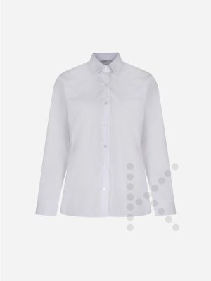Long Sleeve White Blouses (Twin Pack)